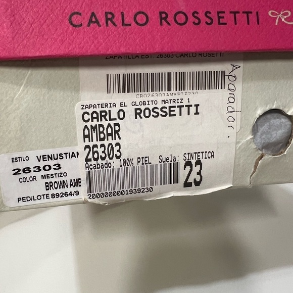 CARLO ROSSETTI AMBAR Size 6 - Picture 8 of 8